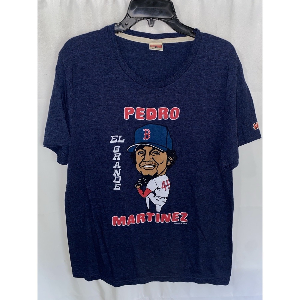 Homage Pedro Martinez Caricature Boston Red Sox T Shirt XL